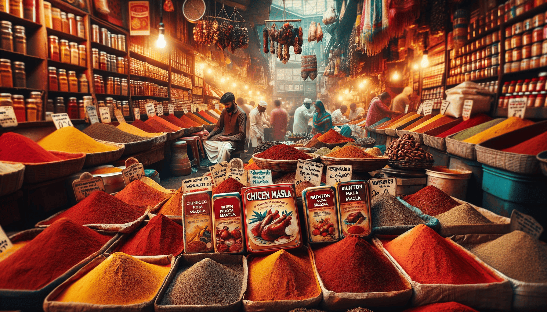 Chicken masala Indian masala market